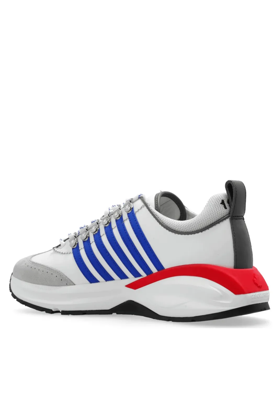 Dsquared2 Dash Low-Top Sneakers White Blue Red