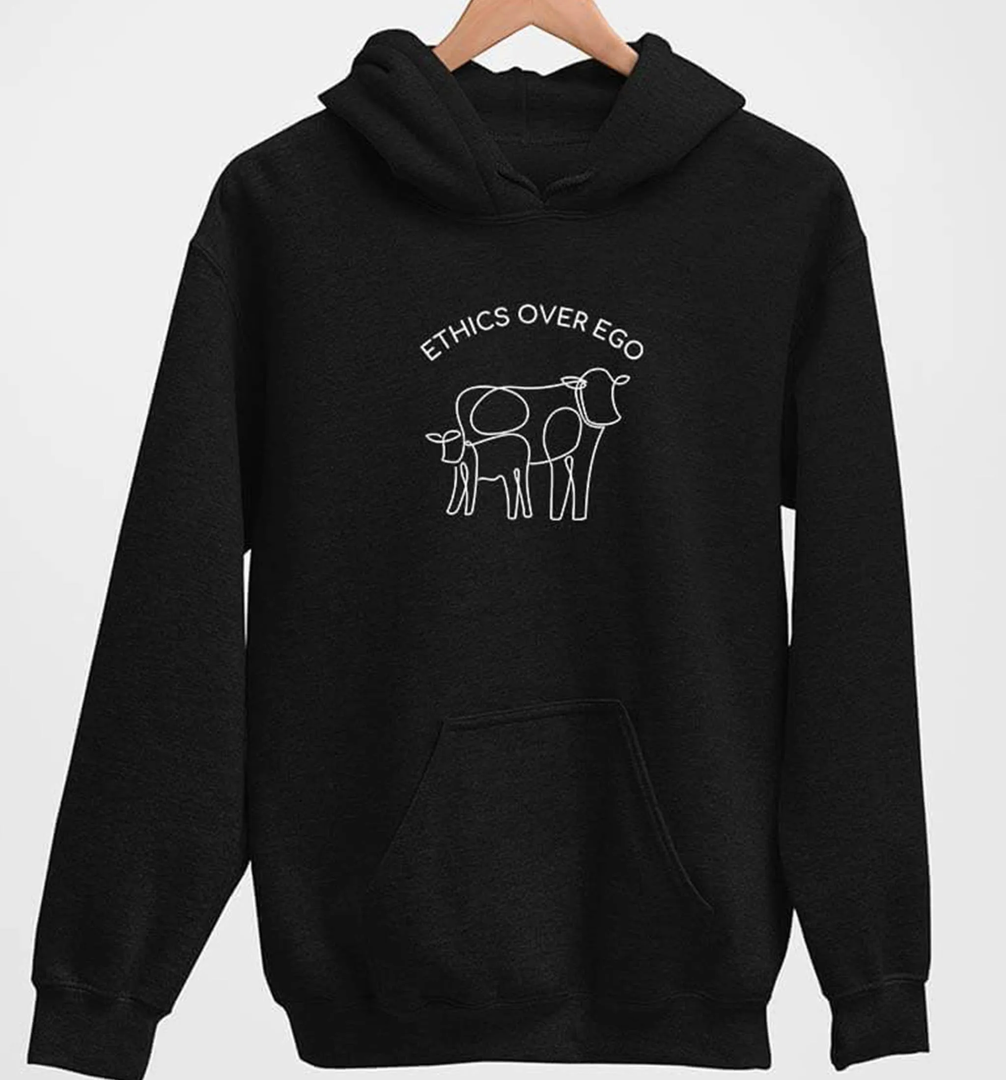 Ethics Over Ego | Vegan Hoodie