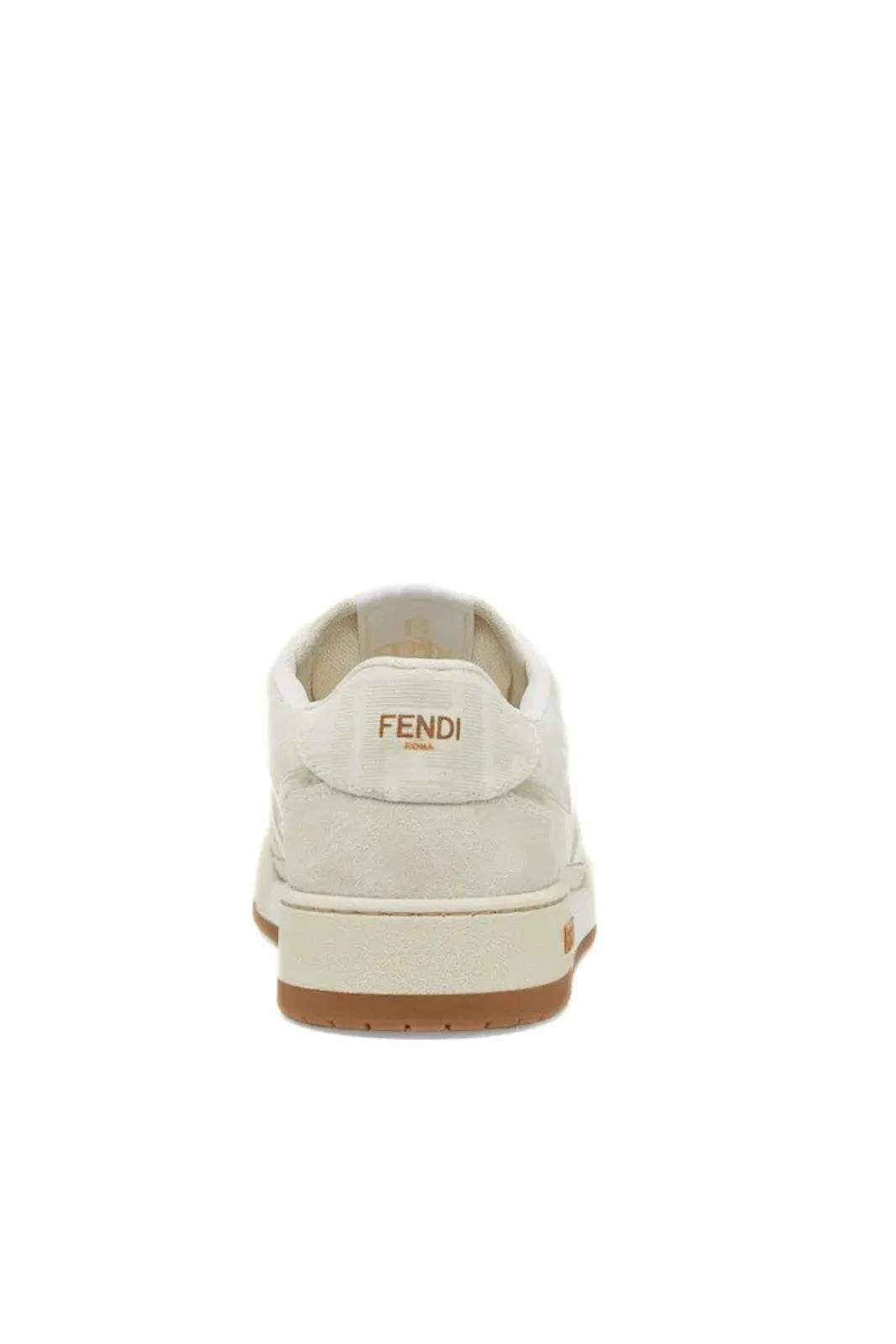 Fendi Match Canvas low-tops with white suede sneakers