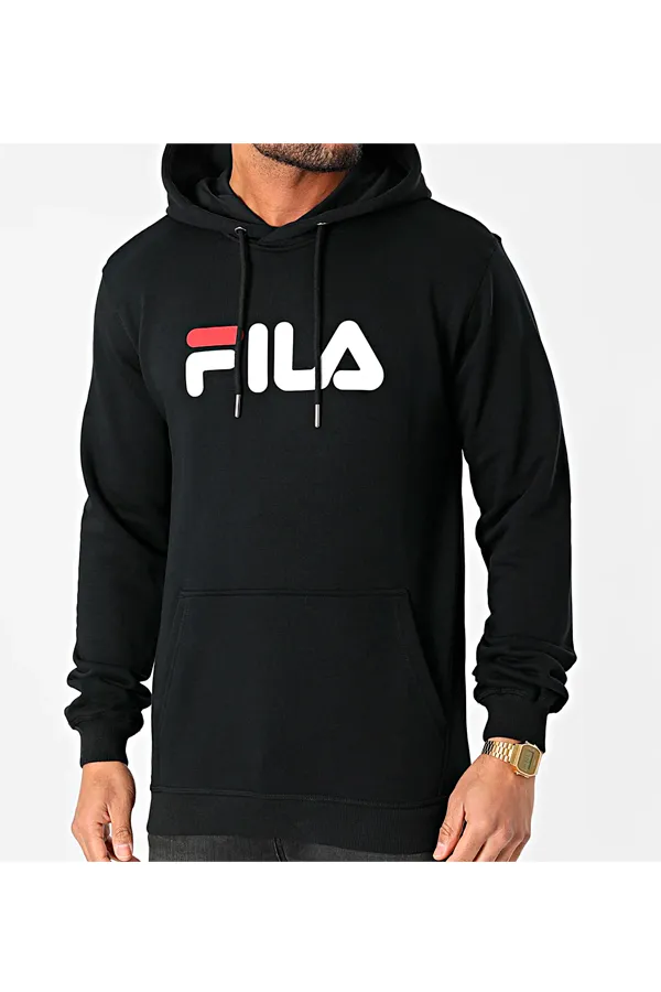 FILA Logo Hoodie Black