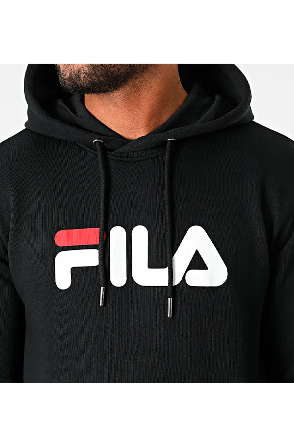 FILA Logo Hoodie Black