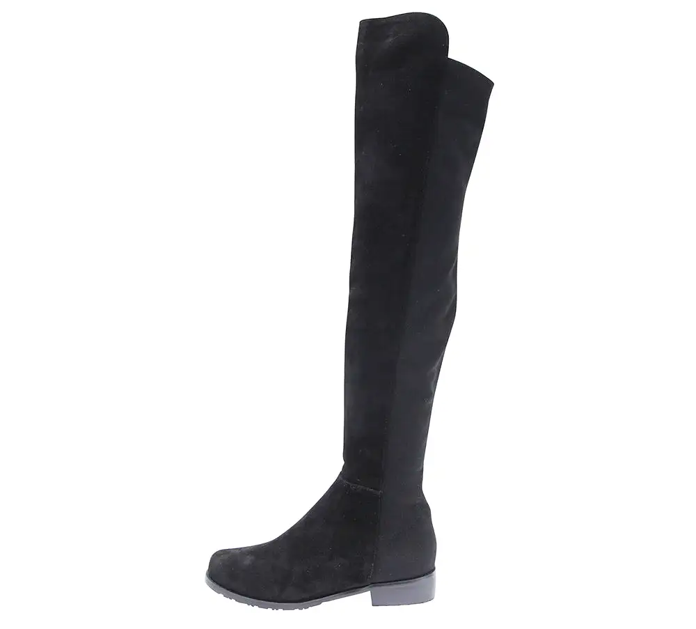 Flat Heel Genuine Leather Over The Knee Boots