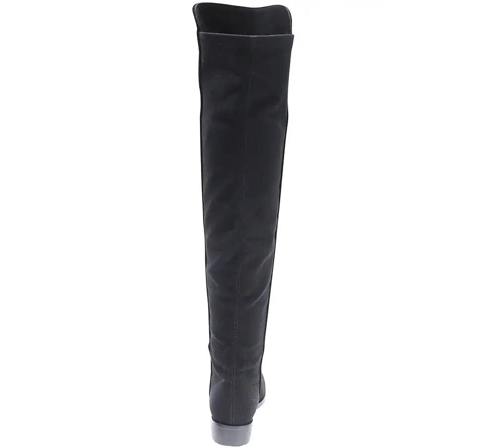 Flat Heel Genuine Leather Over The Knee Boots