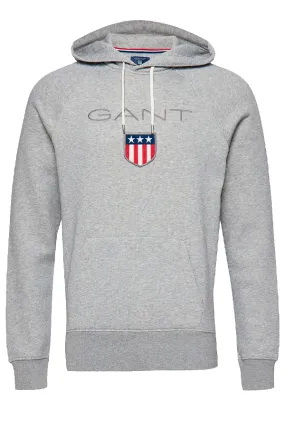 GANT Shield Hoodie Grey