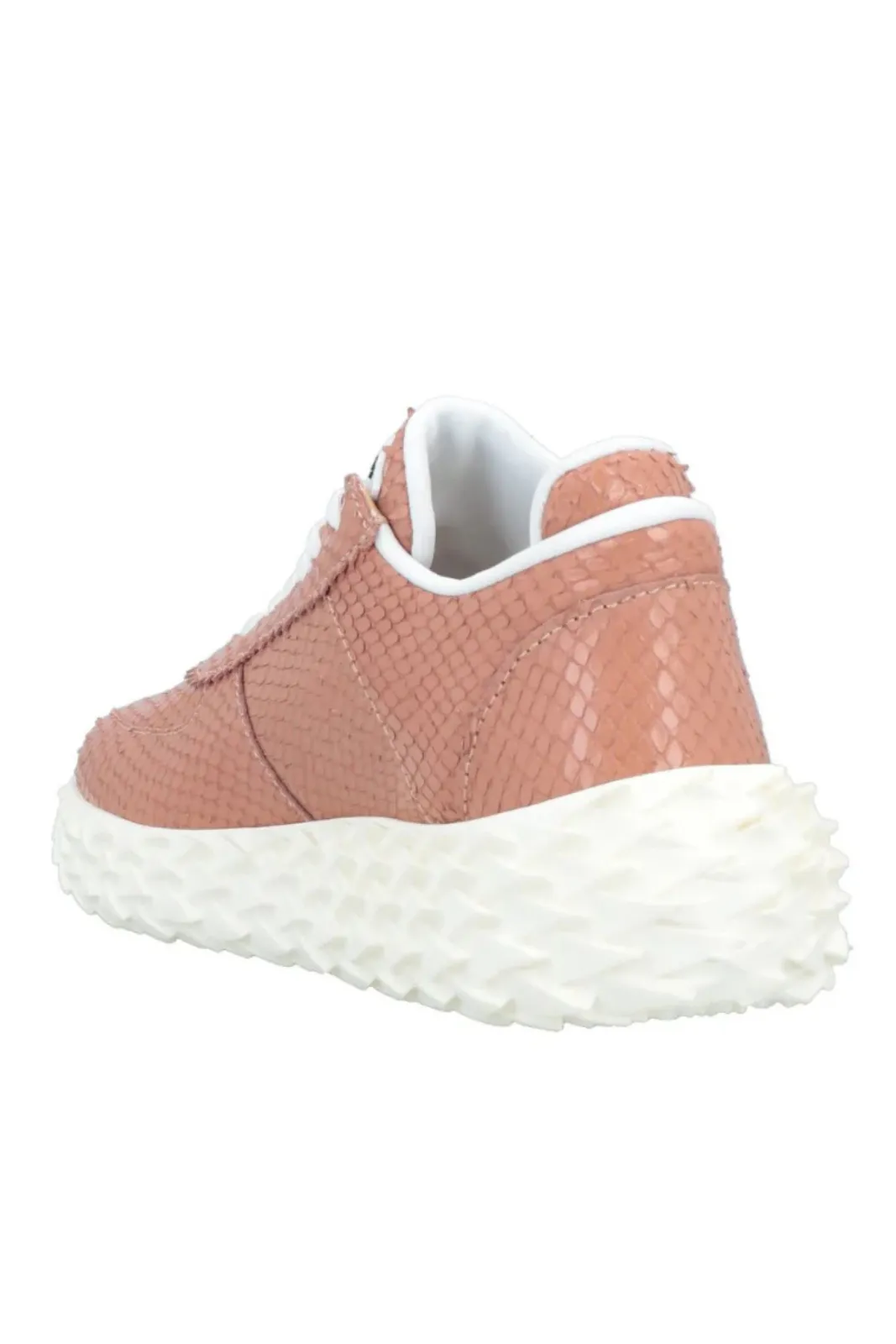 Giuseppe Zanotti Woman Sneakers Snake Pink pastel