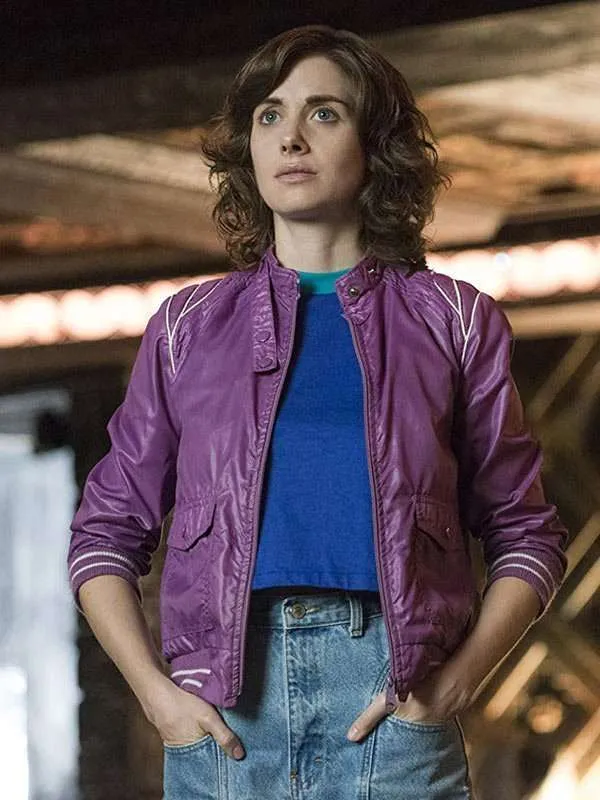 Glow Alison Brie Purple Jacket - New American Jackets