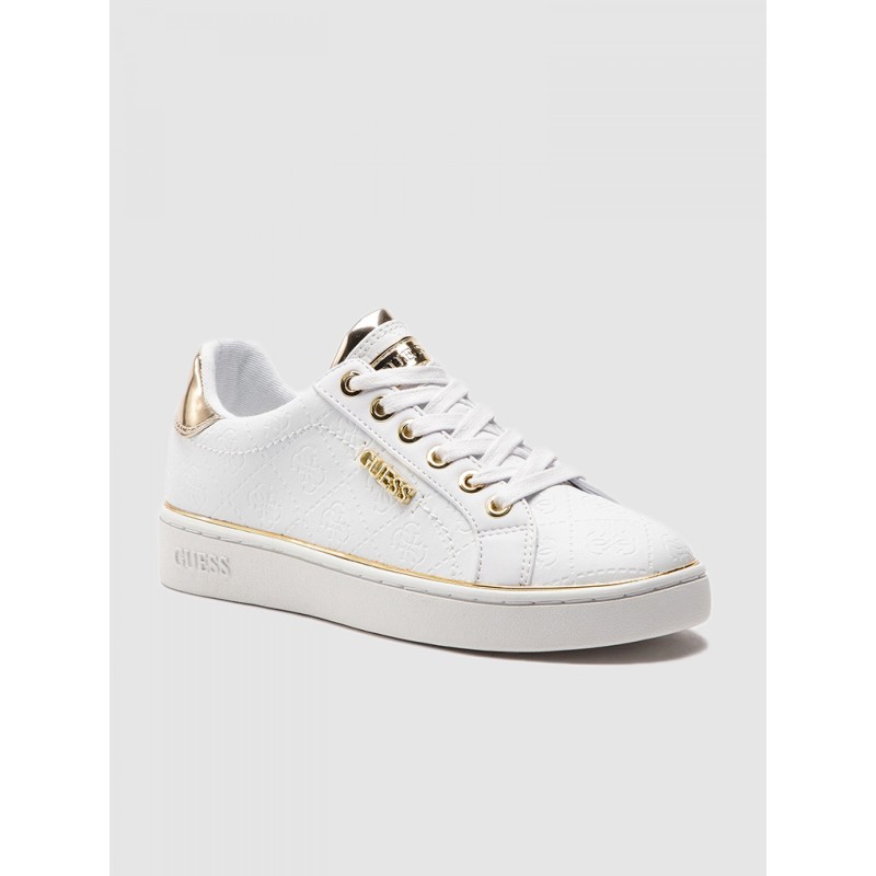 GUESS - Sneaker beckie 4g logo impresso Bianca - DONNA - GUESS - Tempus Doni