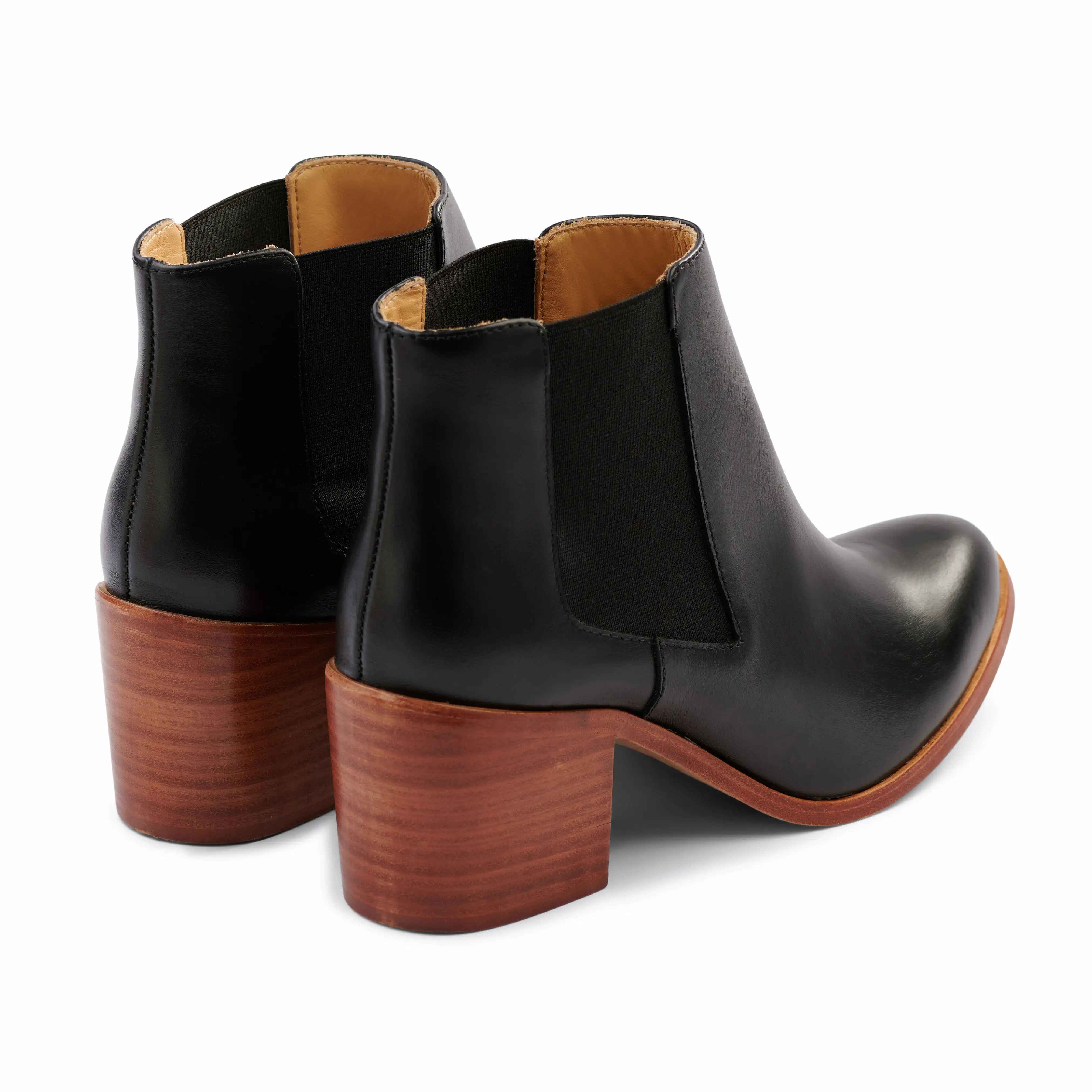 Heeled Chelsea Boot Black