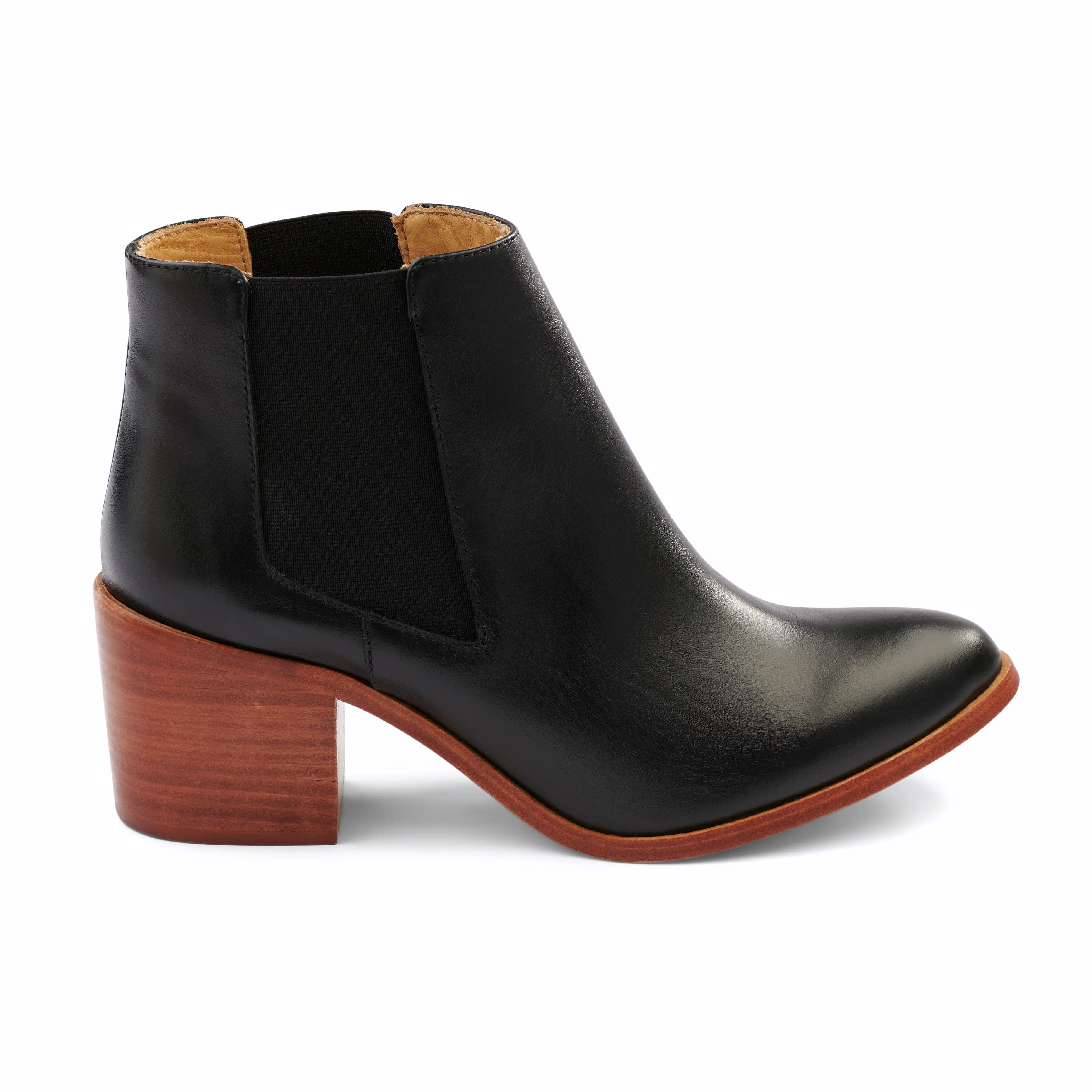 Heeled Chelsea Boot Black