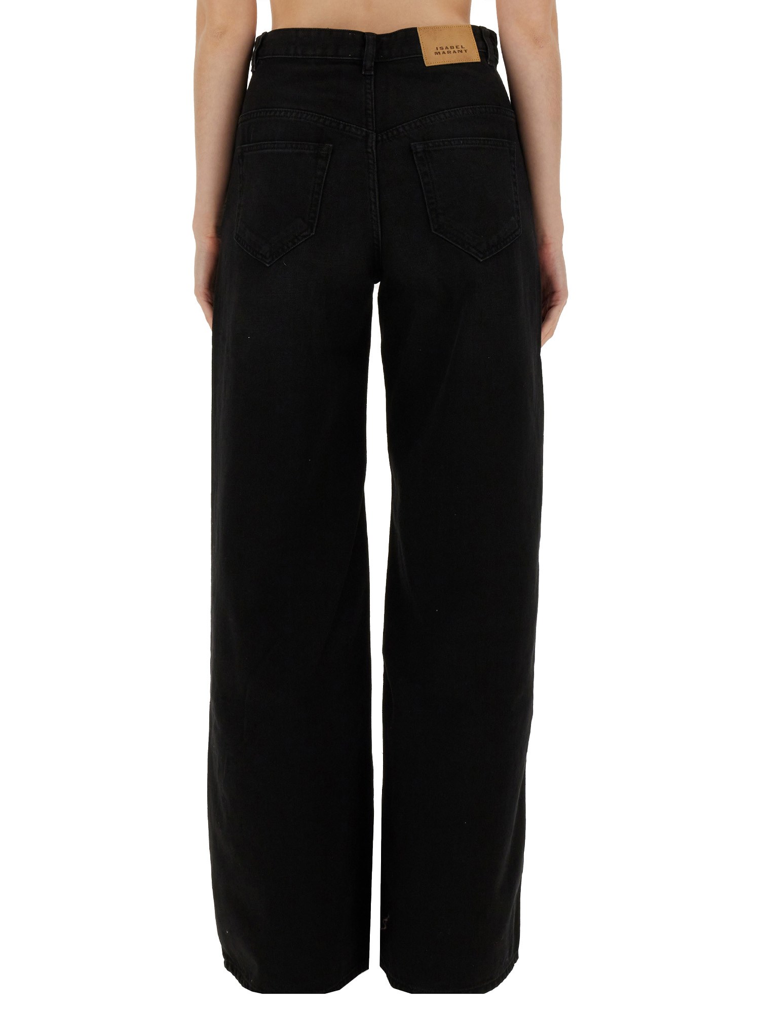 ISABEL MARANT    COTTON DENIM LEMONY PANTS