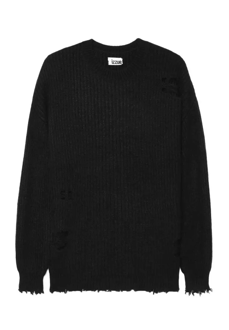 izzue Distressed knit sweater