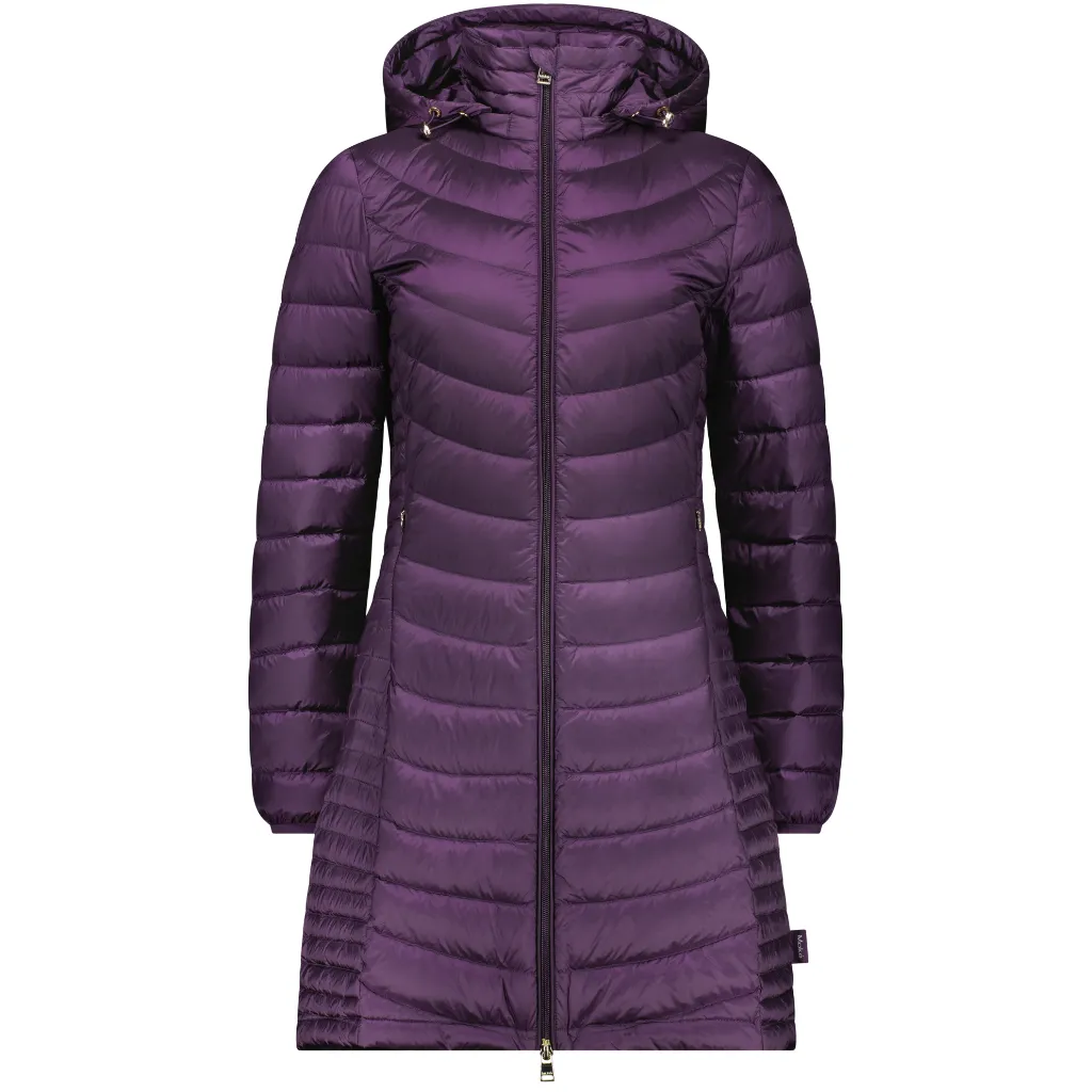 Judy - Women's 90/10 Packable Coat || Midnight Plum