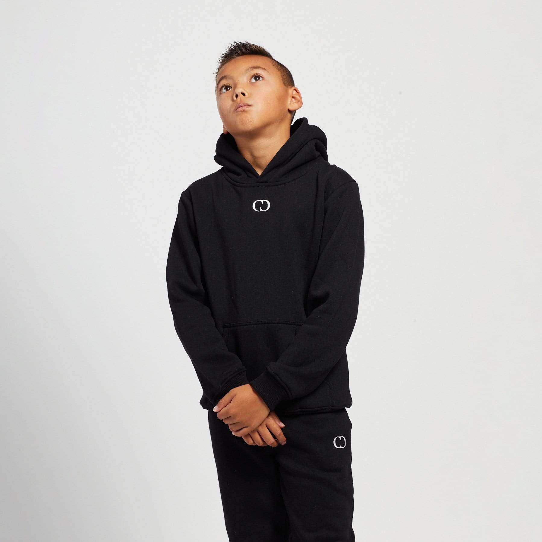 KIDS ECO HOODIE - BLACK