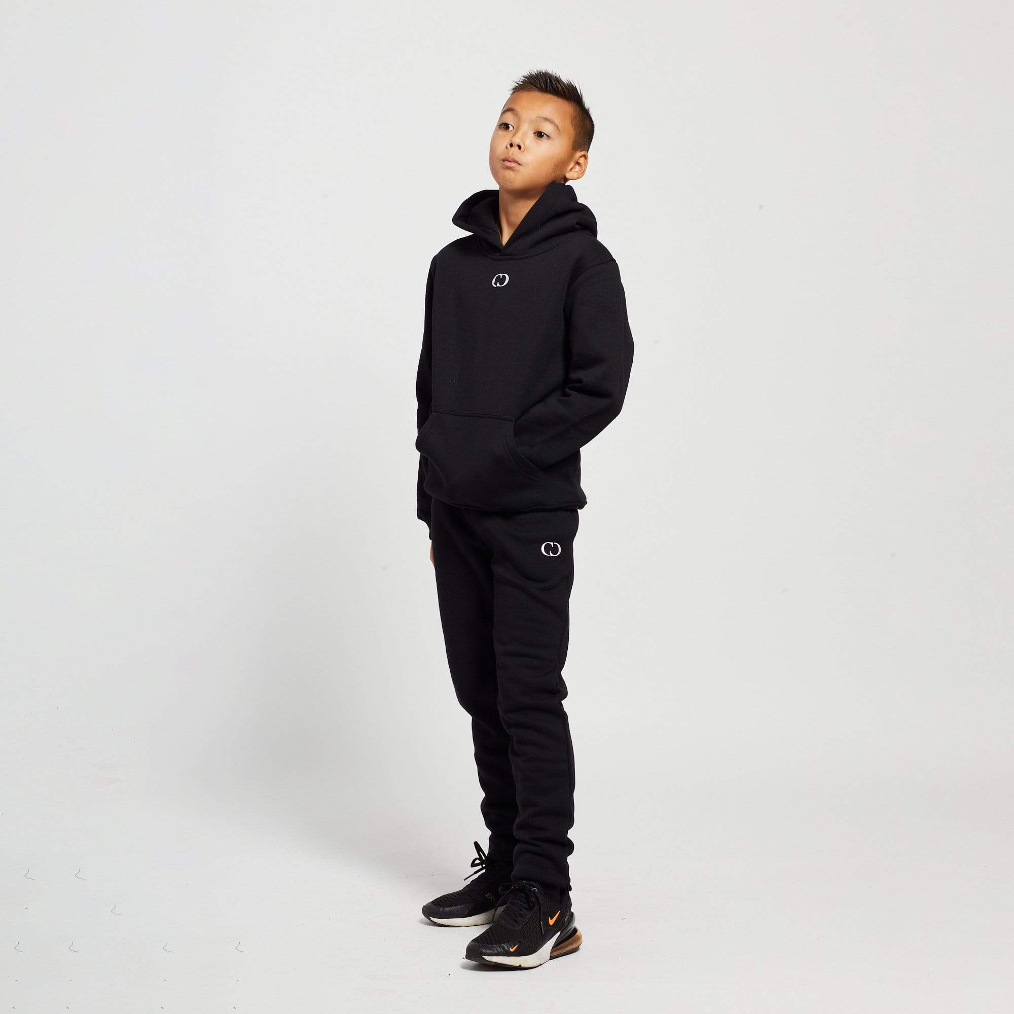 KIDS ECO HOODIE - BLACK