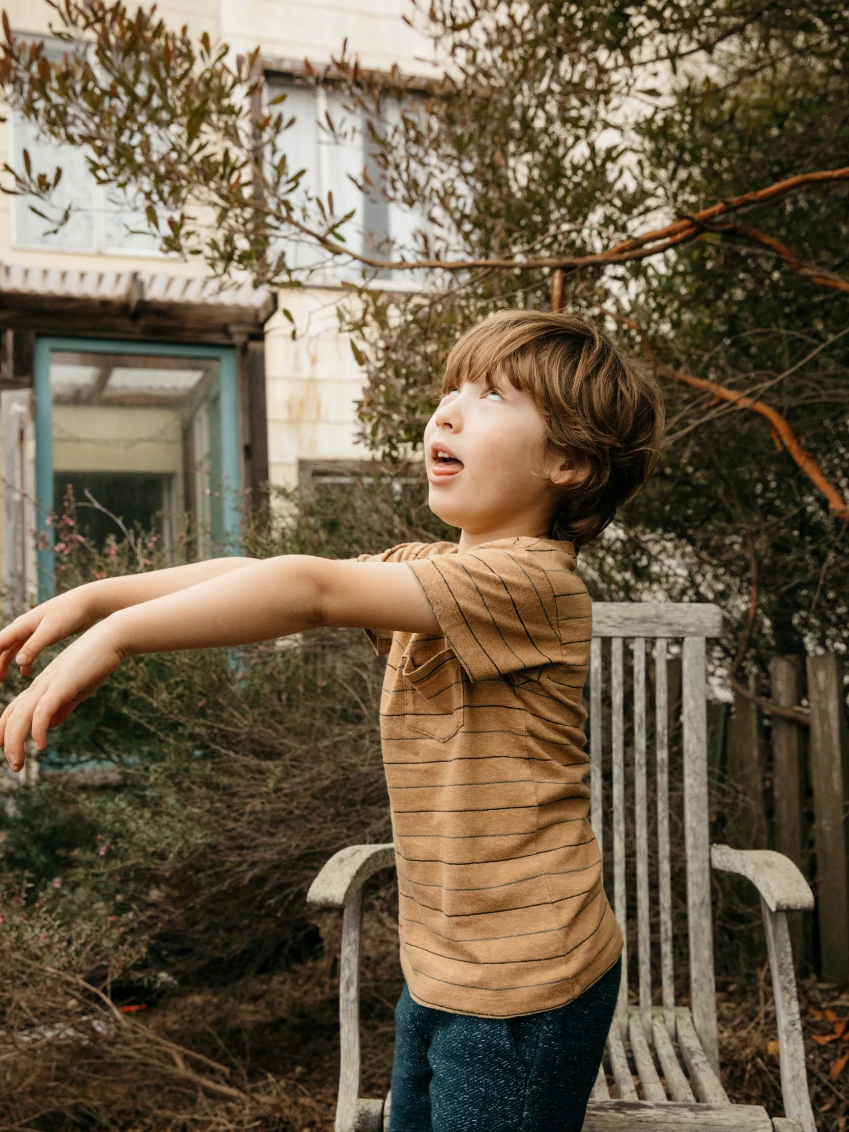 Kids Stripe Pocket Tee