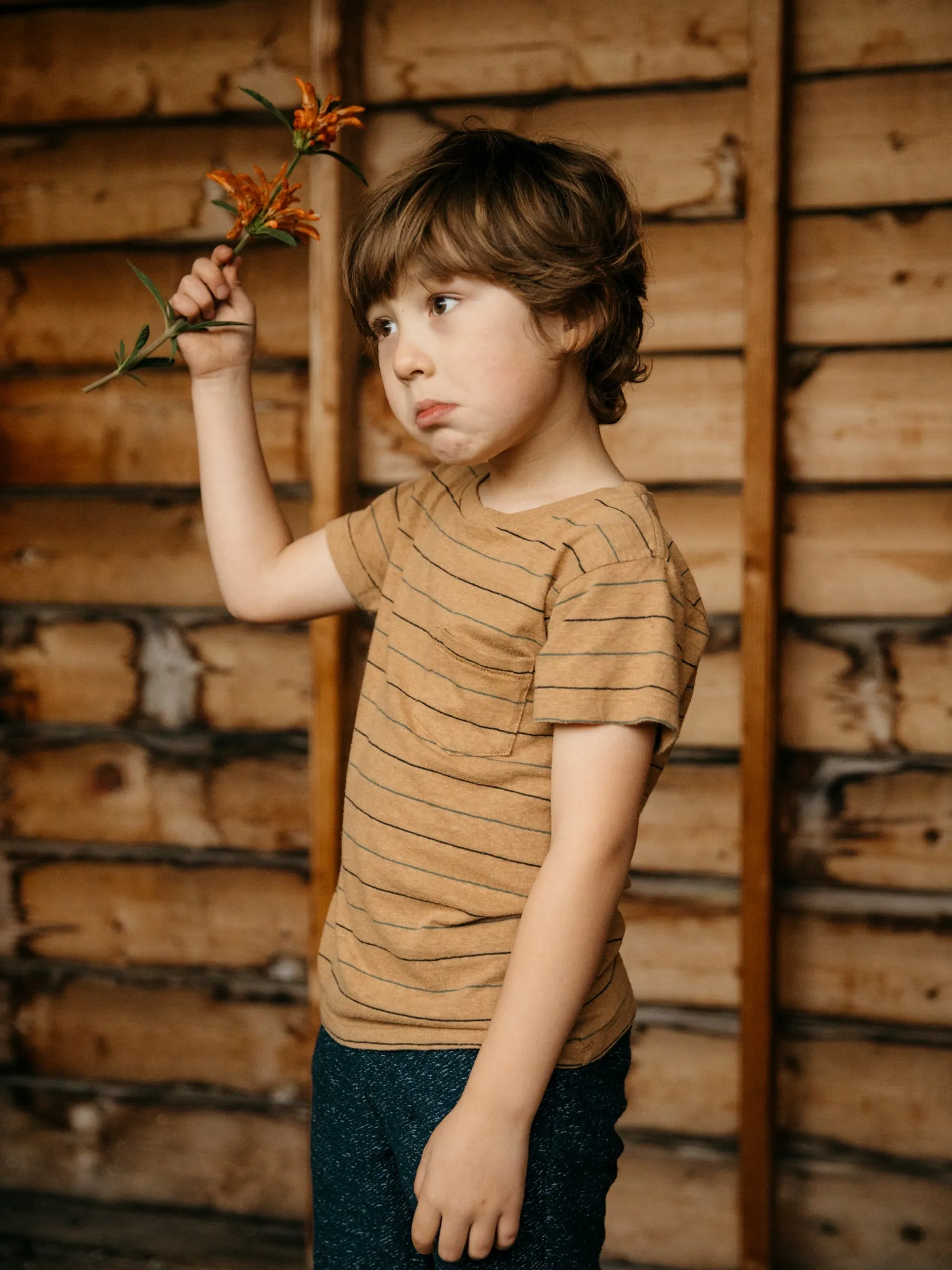 Kids Stripe Pocket Tee