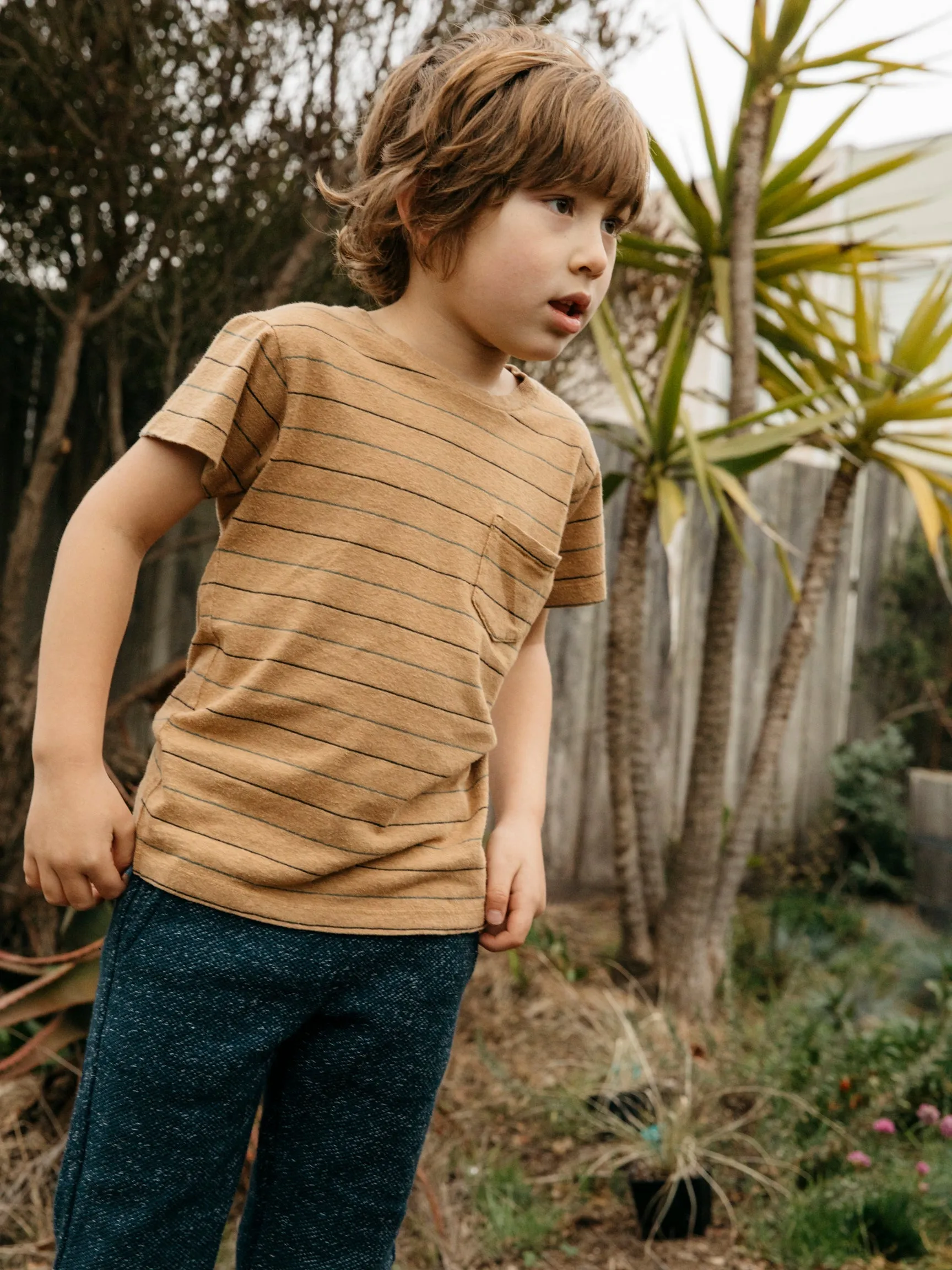 Kids Stripe Pocket Tee