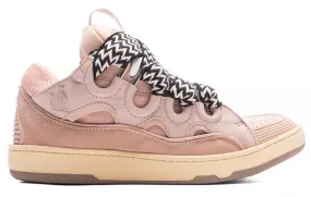 Lanvin Leather Curb Sneaker Pale Pink