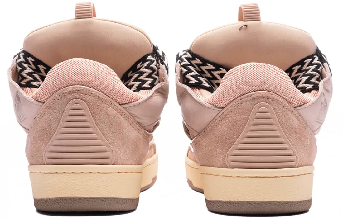 Lanvin Leather Curb Sneaker Pale Pink