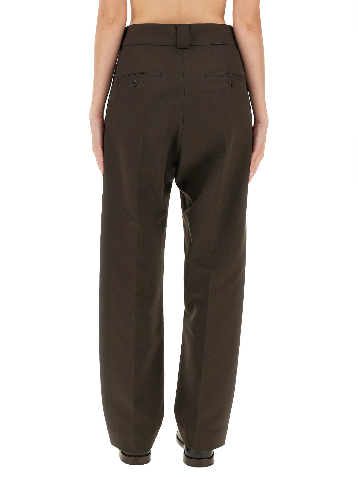 LEMAIRE    WOOL BLEND CARROT FIT PANTS