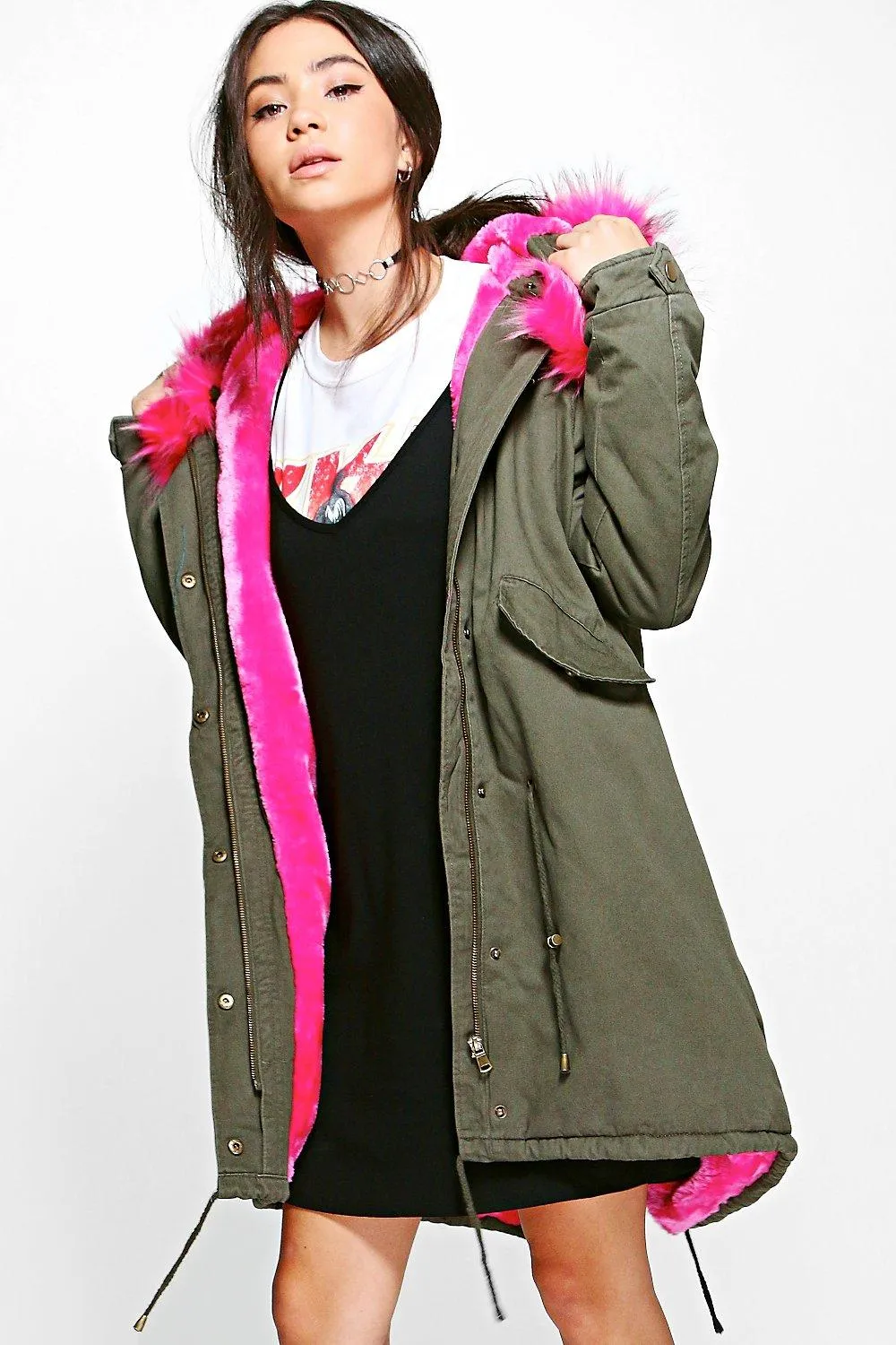 Lily Faux Fur Lined Hooded Parka