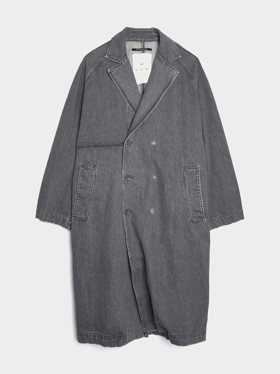 Long Trench Coat, Grey