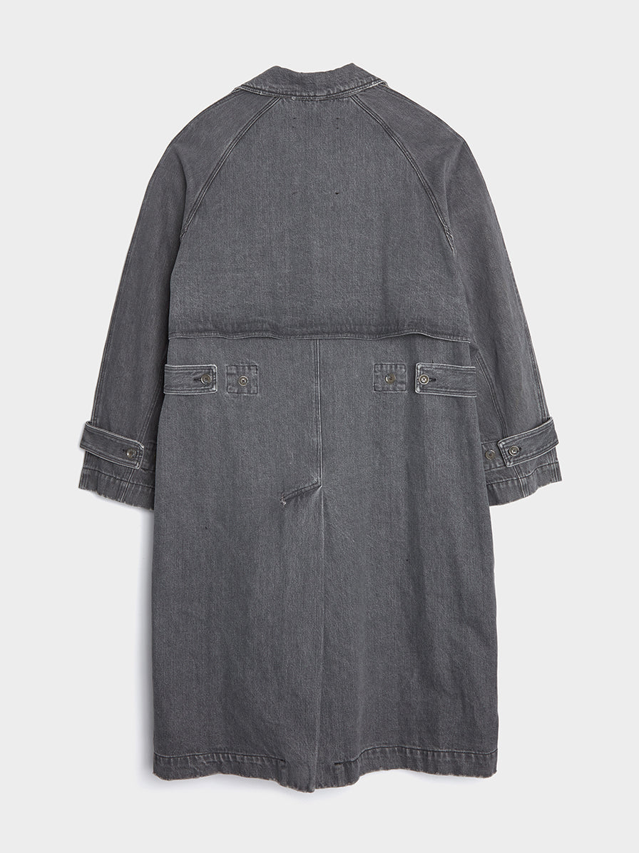 Long Trench Coat, Grey