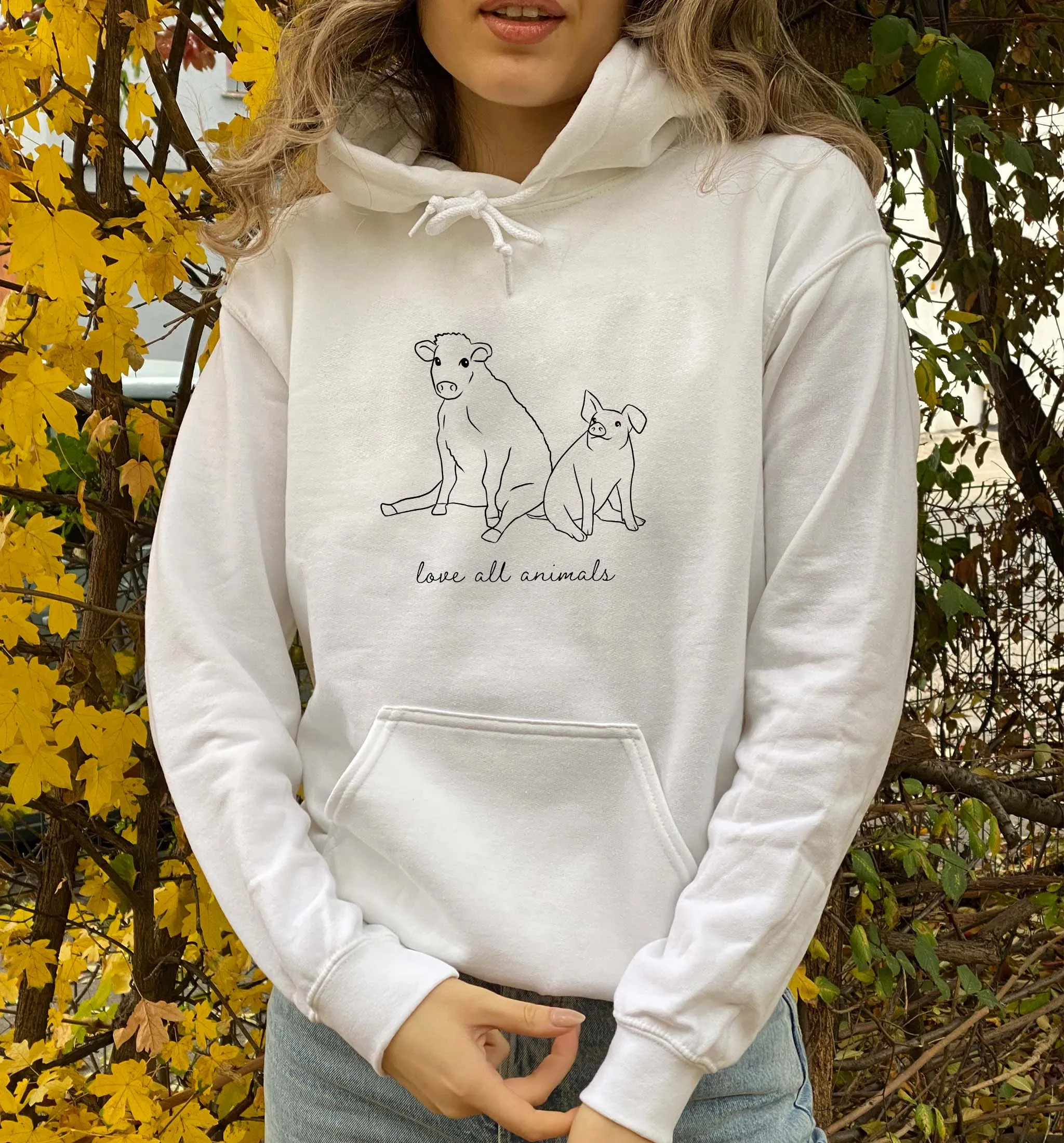 Love All Animals | Vegan Hoodie