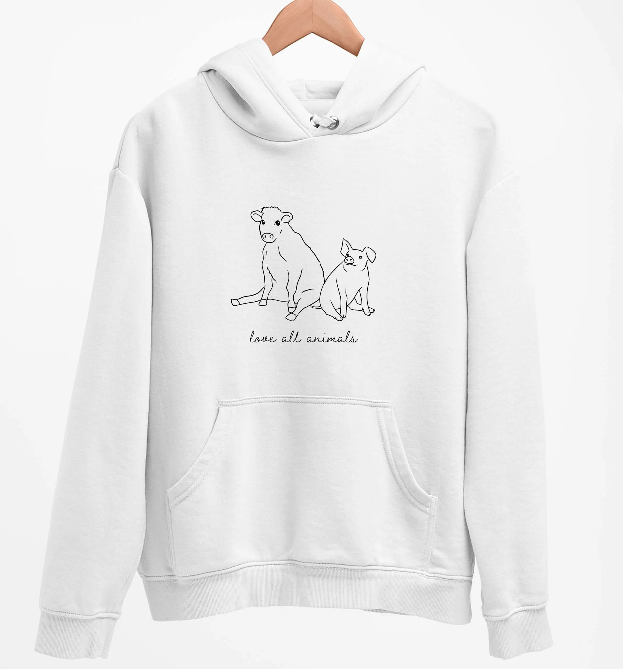 Love All Animals | Vegan Hoodie