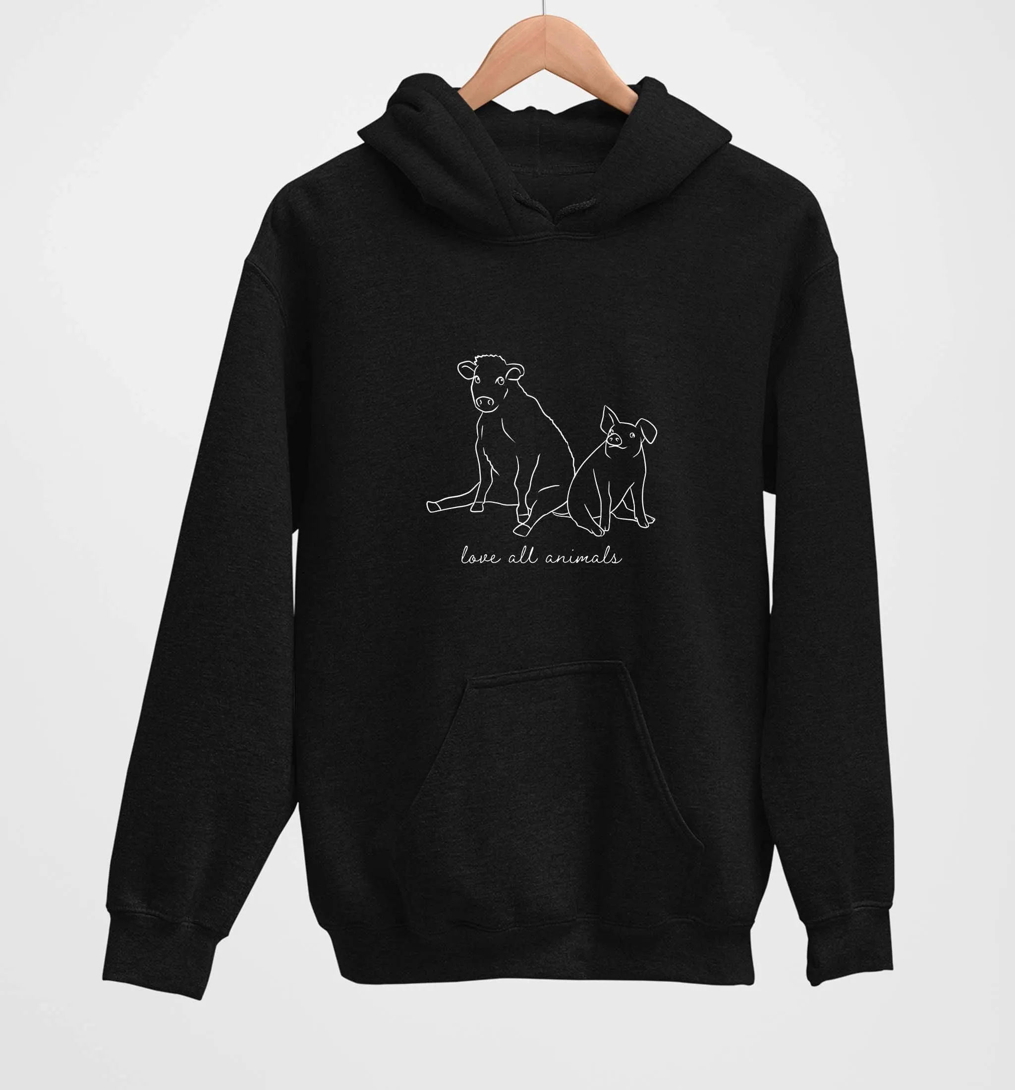 Love All Animals | Vegan Hoodie