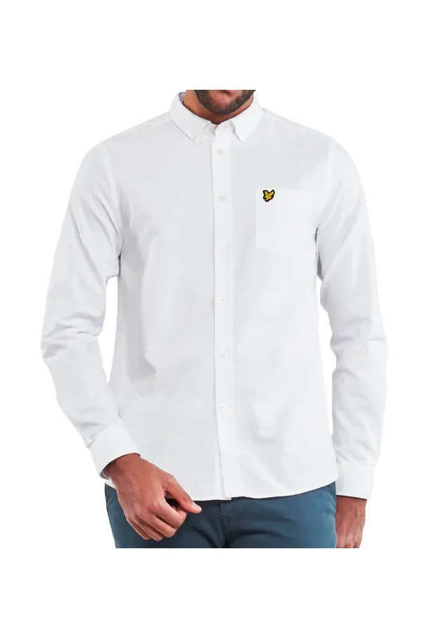 Lyle & Scott Oxford Shirt Regular White