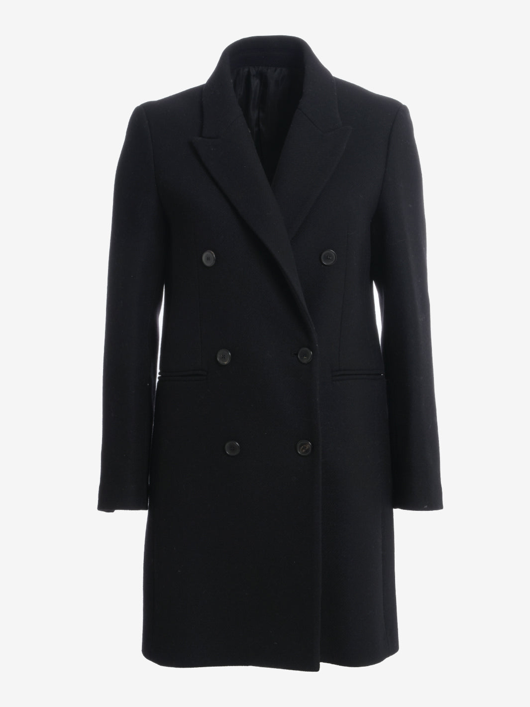 Manteco Black Wool Coat