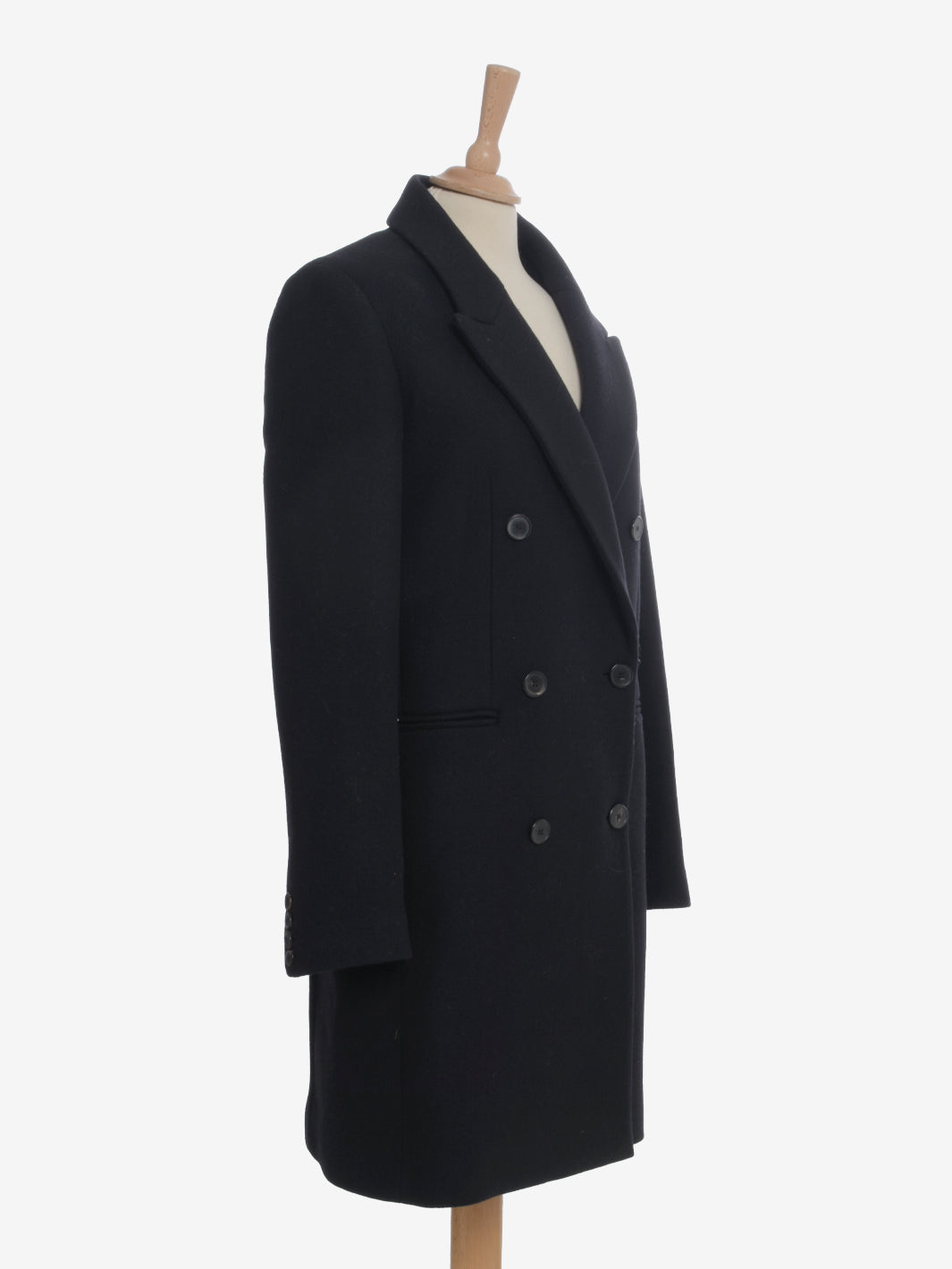 Manteco Black Wool Coat