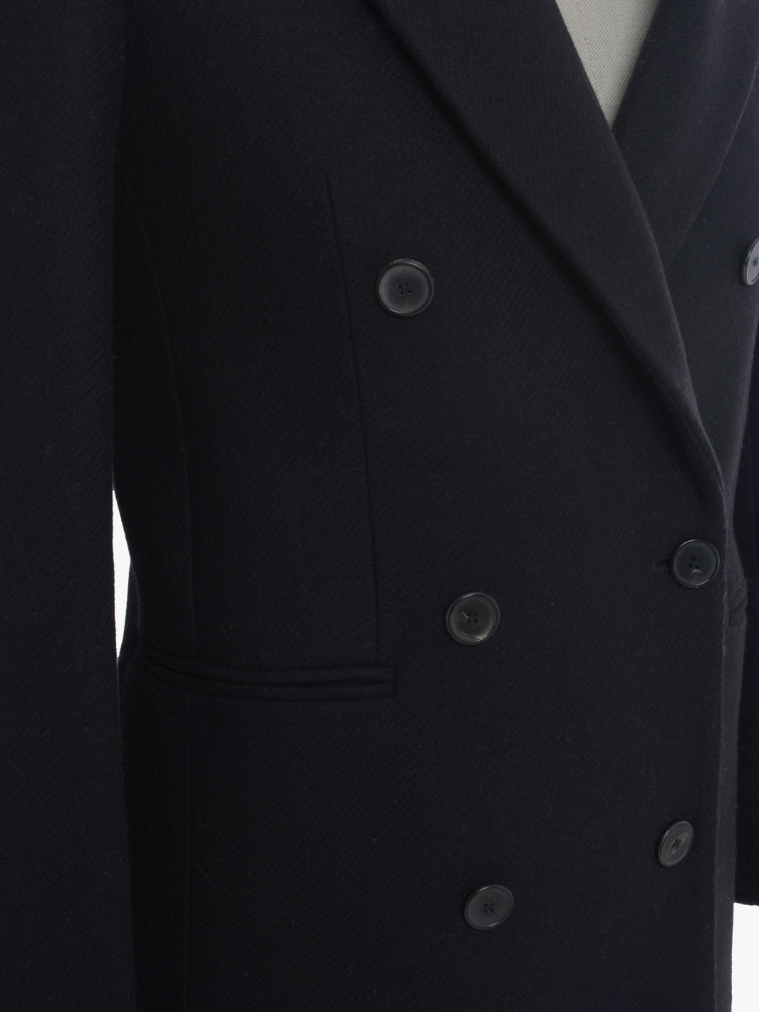 Manteco Black Wool Coat