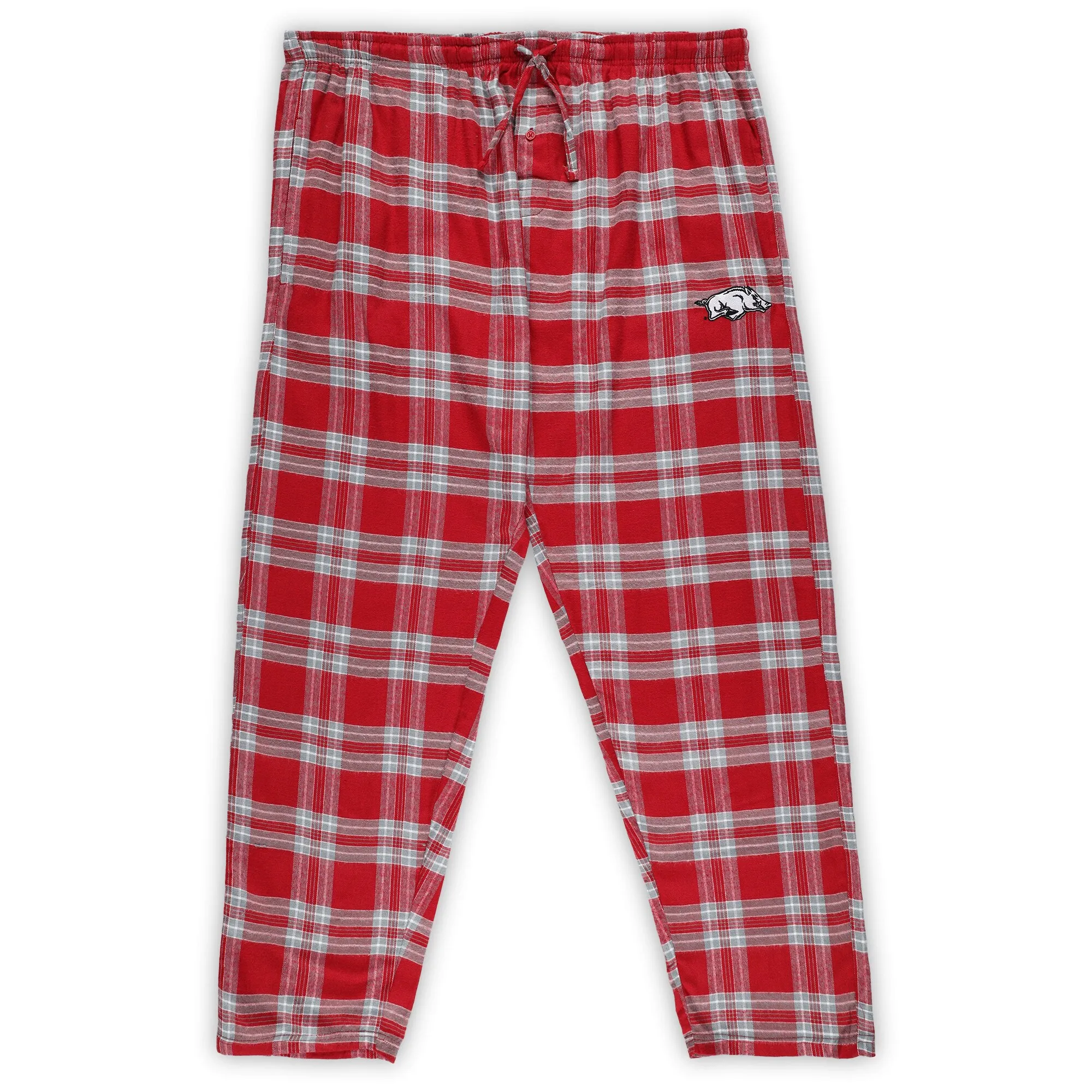 Men's Profile Cardinal/Gray Arkansas Razorbacks Big & Tall 2-Pack T-Shirt & Flannel Pants Set