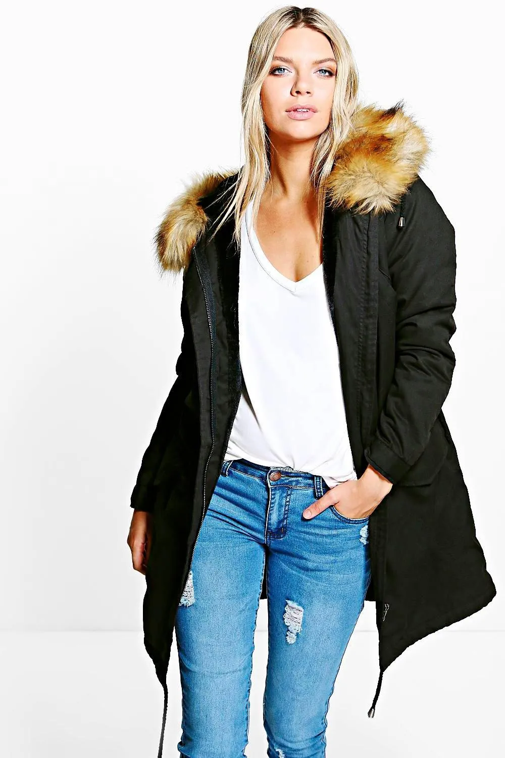 Mia Faux Fur Lined Parka