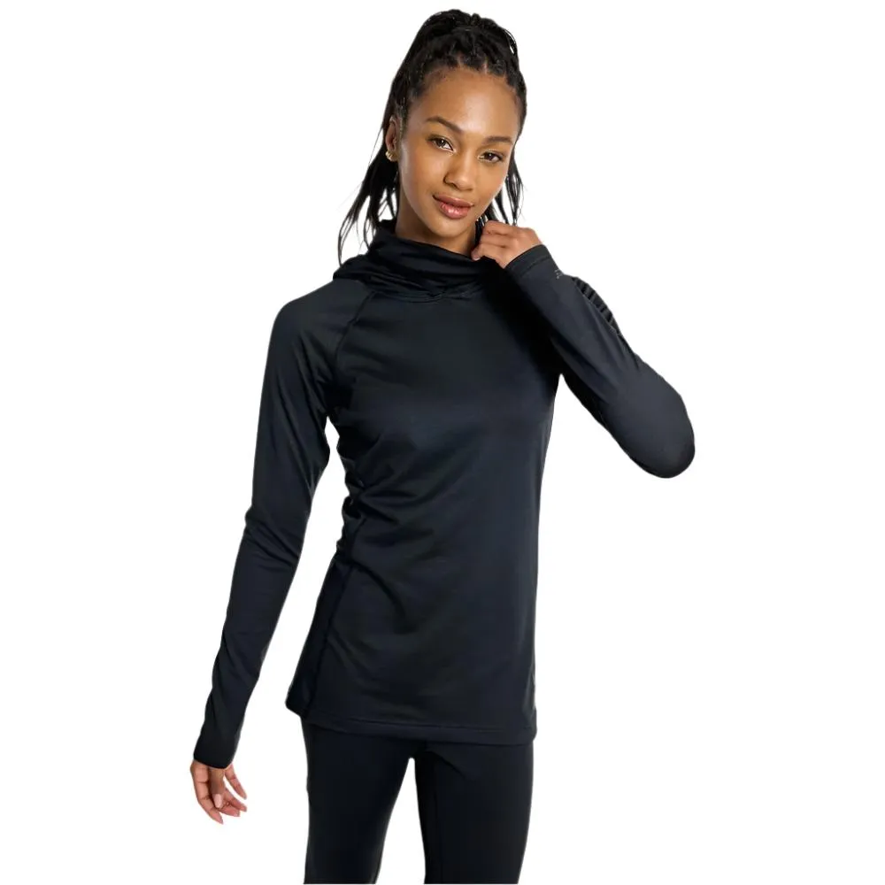 Midweight X Long Neck Thermal Hoodie - Womens