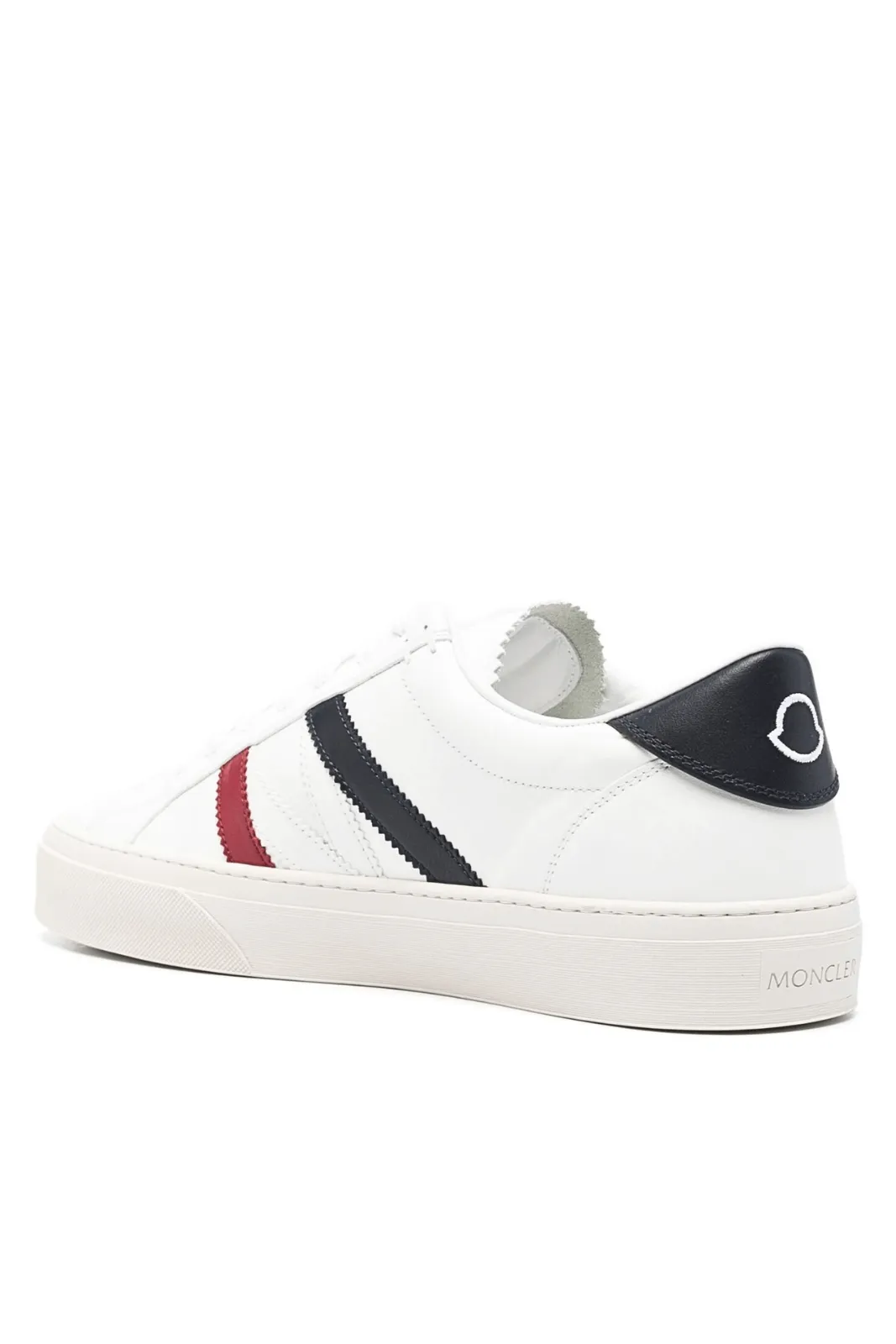 Moncler Monaco 2 leather Man White sneakers