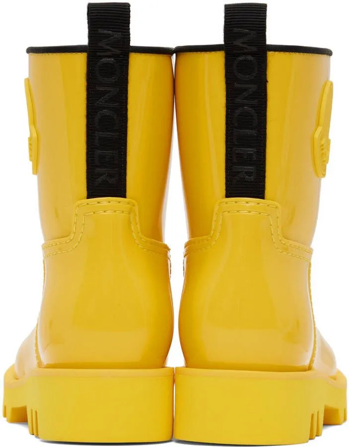 Moncler Yellow Ginette Boots