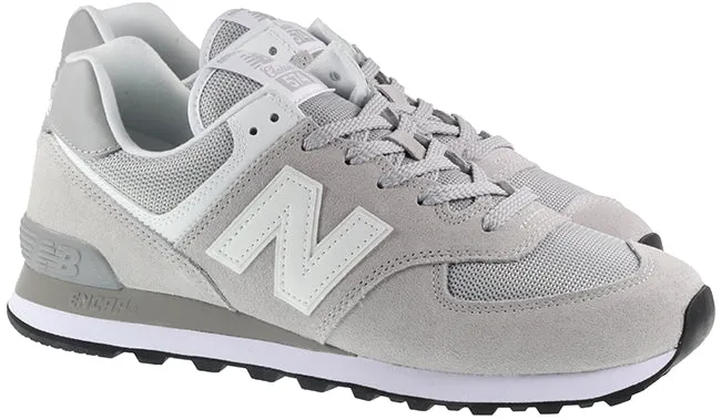 New Balance Trainers Mens 574 Rain Cloud White