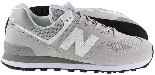 New Balance Trainers Mens 574 Rain Cloud White