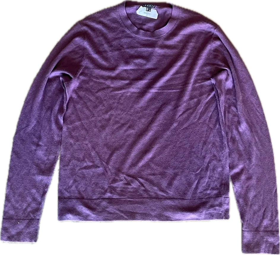 NEW GIRL: Schmidt's THEORY Purple Crew Neck Sweater (M)