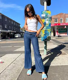 NICOLE TROUSERS- BLUE