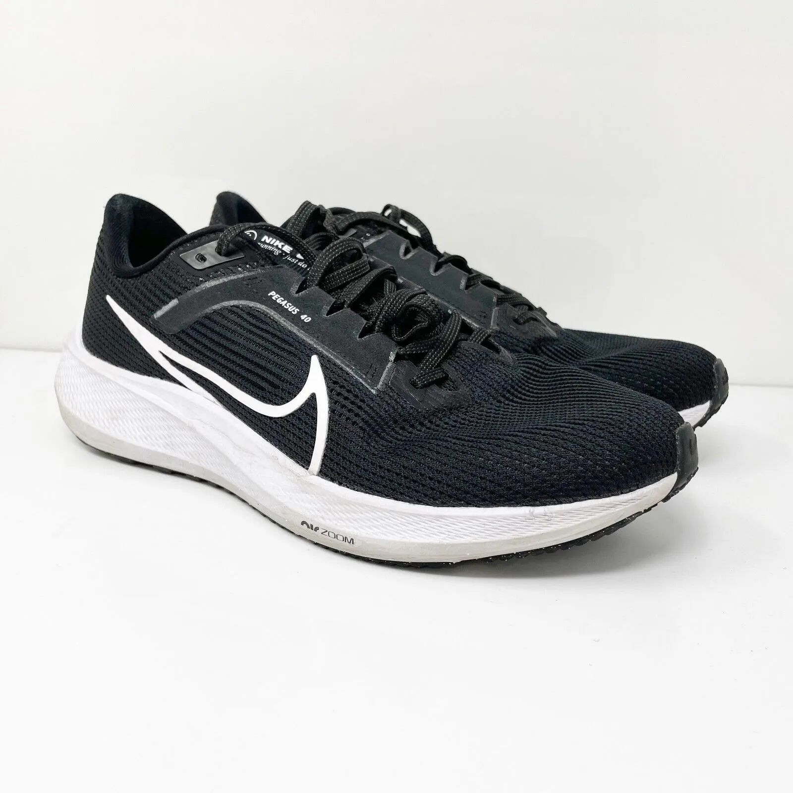 Nike Mens Air Zoom Pegasus 40 DV3853-001 Black Running Shoes Sneakers Size 10.5