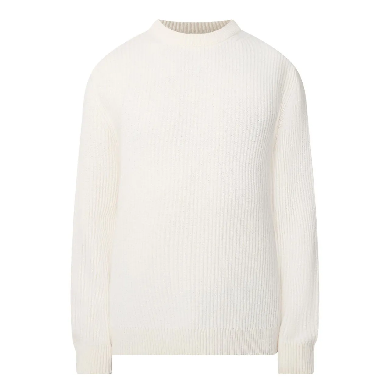 NUDIE JEANS The Sustainable Edit August Rib-Knit Sweater - Off White