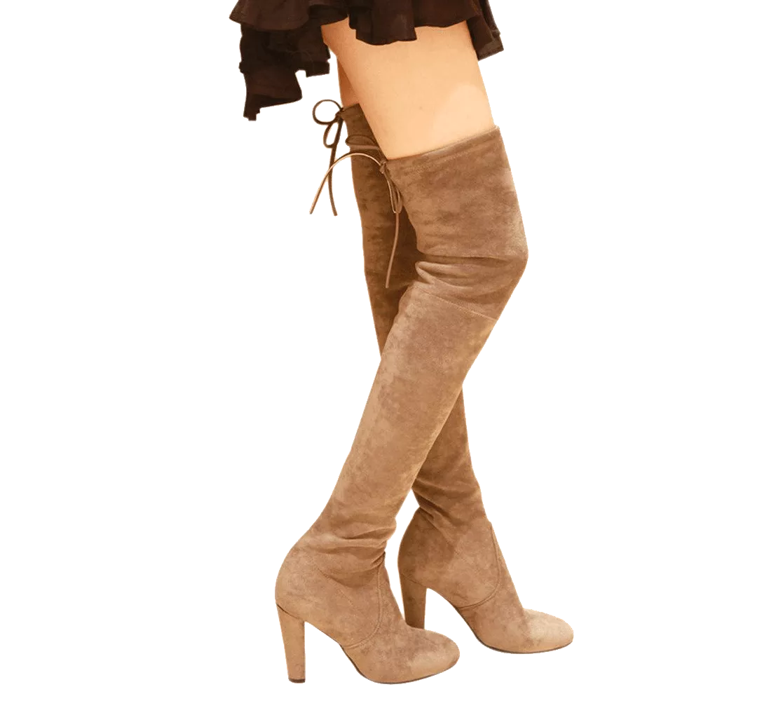 Pamela Slim Fit Over The Knee High Heel Boots