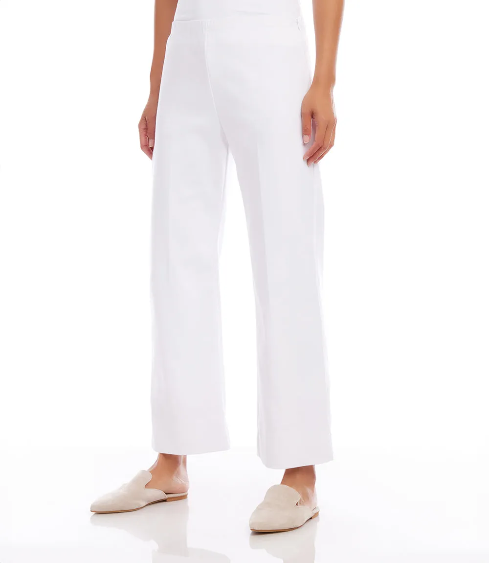 Petite Size Cropped Wide Leg Pants