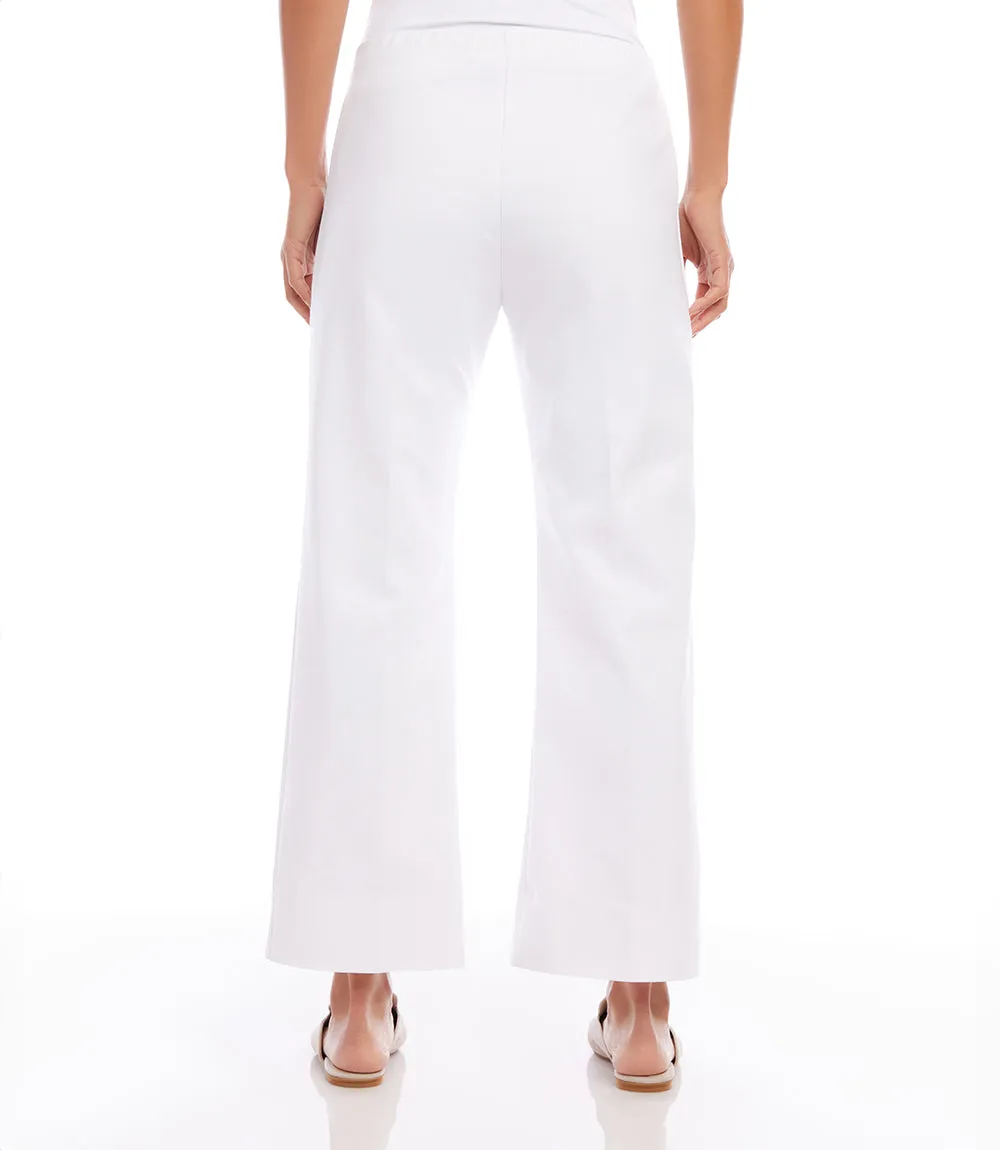 Petite Size Cropped Wide Leg Pants