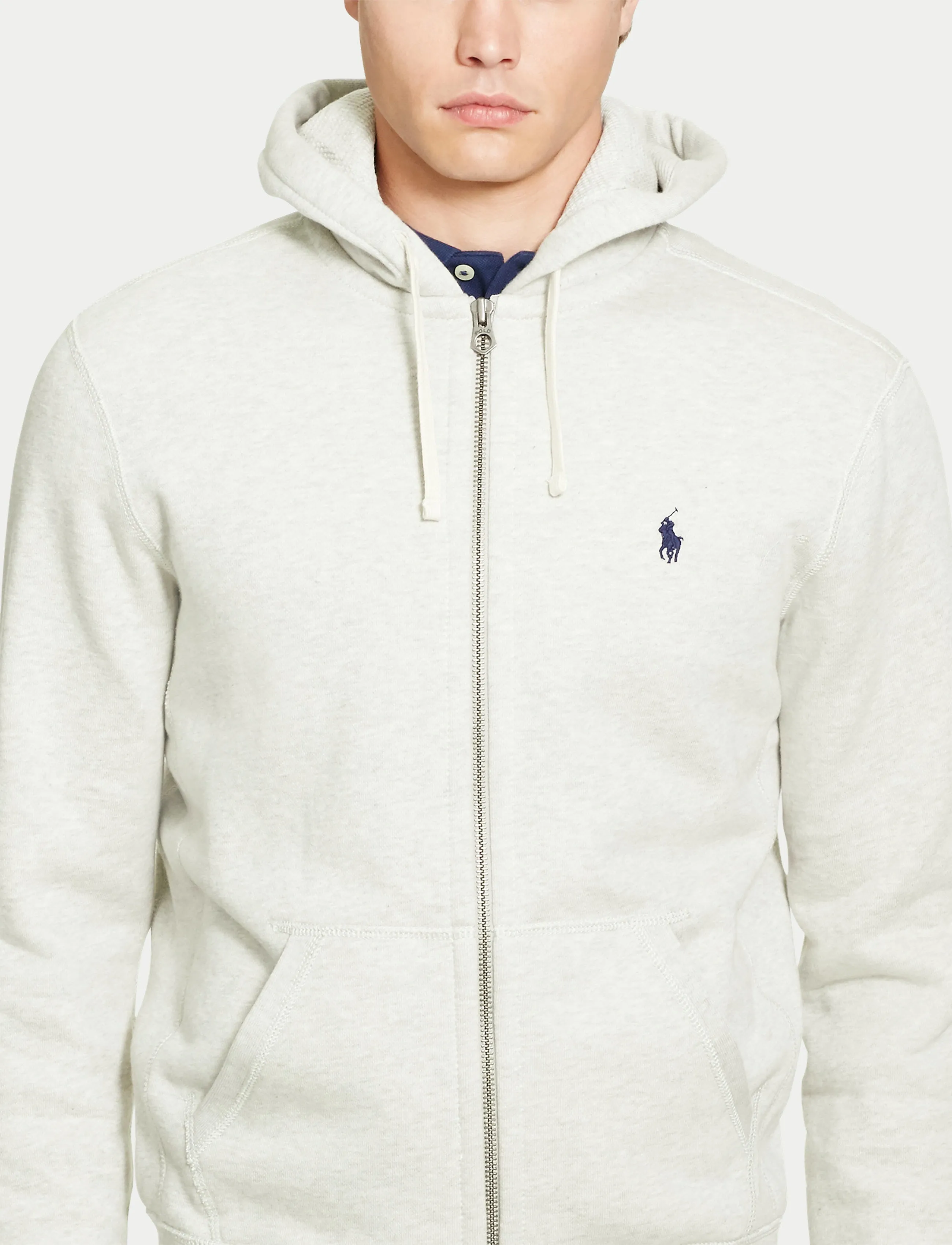 Polo Ralph Lauren Fleece Full-Zip Hoodie Light Grey