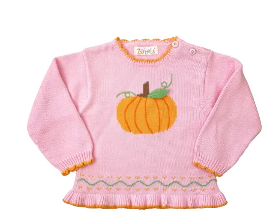 Pumpkin Cotton Knit Sweater